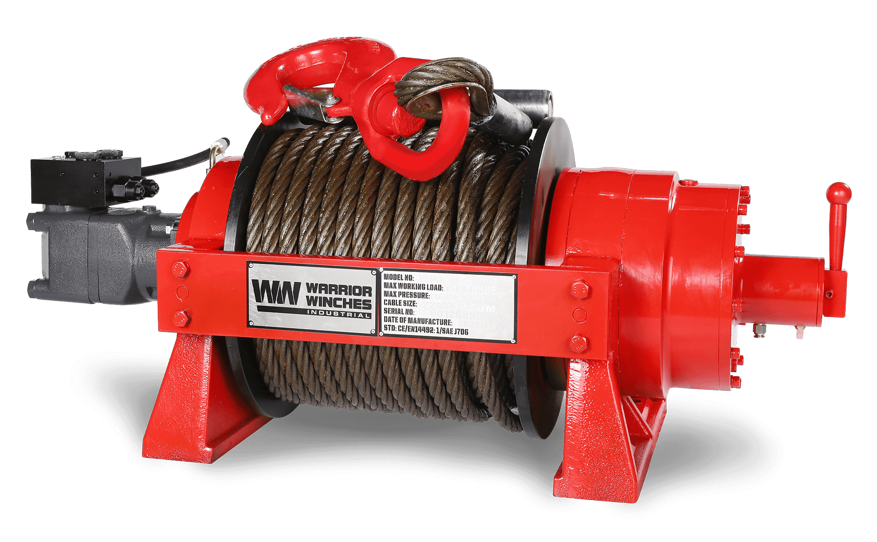 JR 15 Tonne Industrial Hydraulic Winch