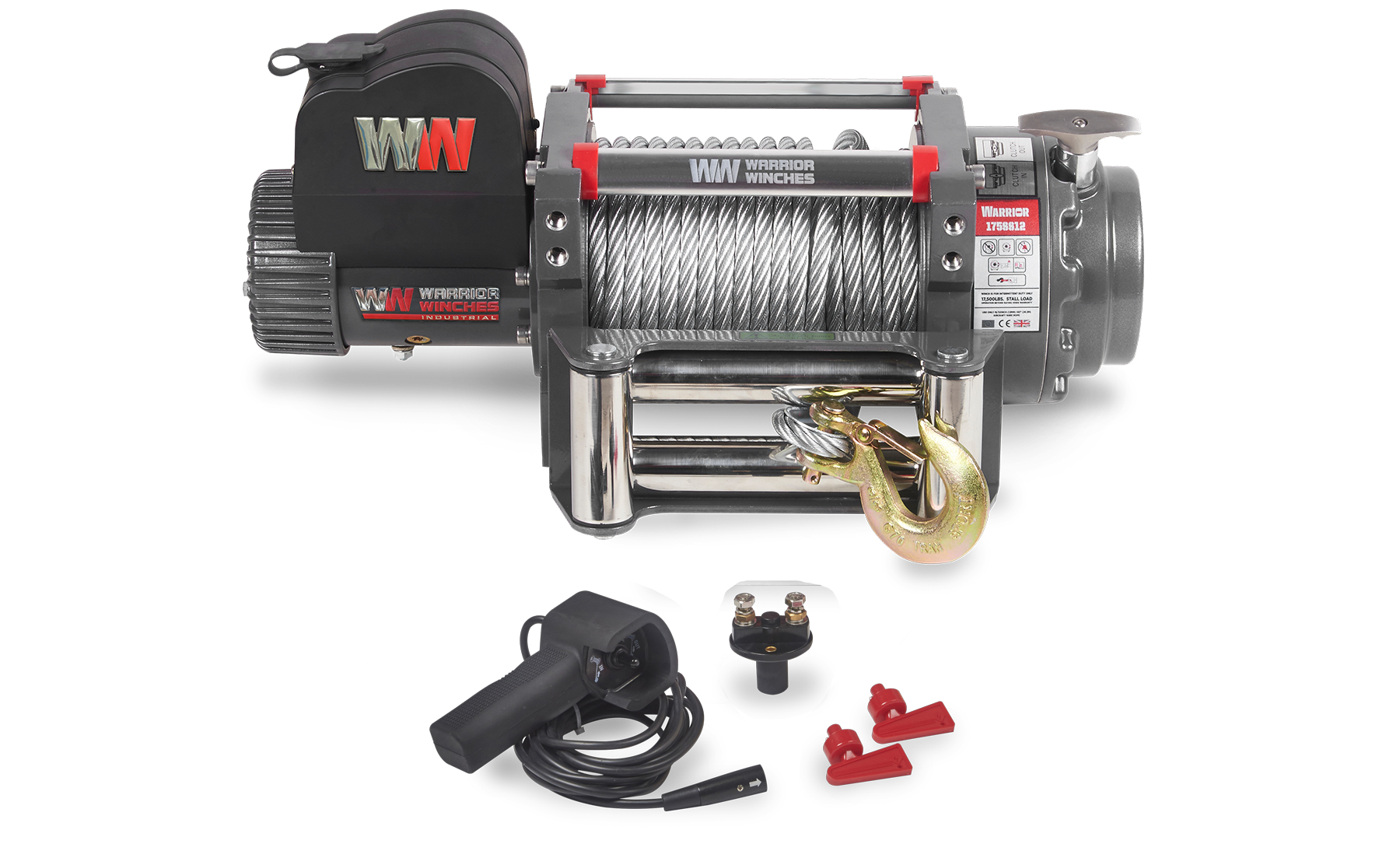 Samurai 17500 Electric Winch - 24v Steel Rope