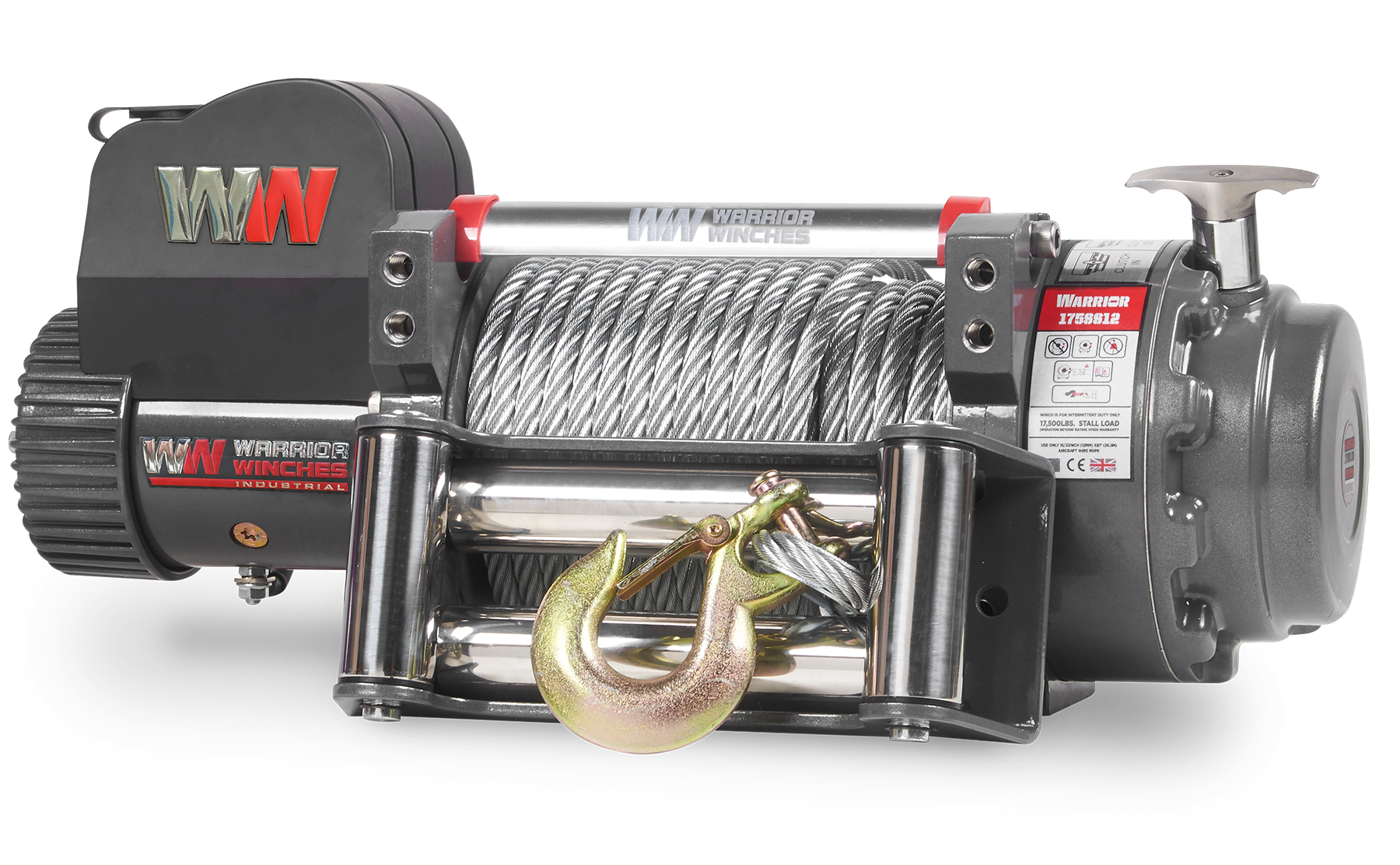 Samurai 17500 Electric Winch - 24v Steel Rope