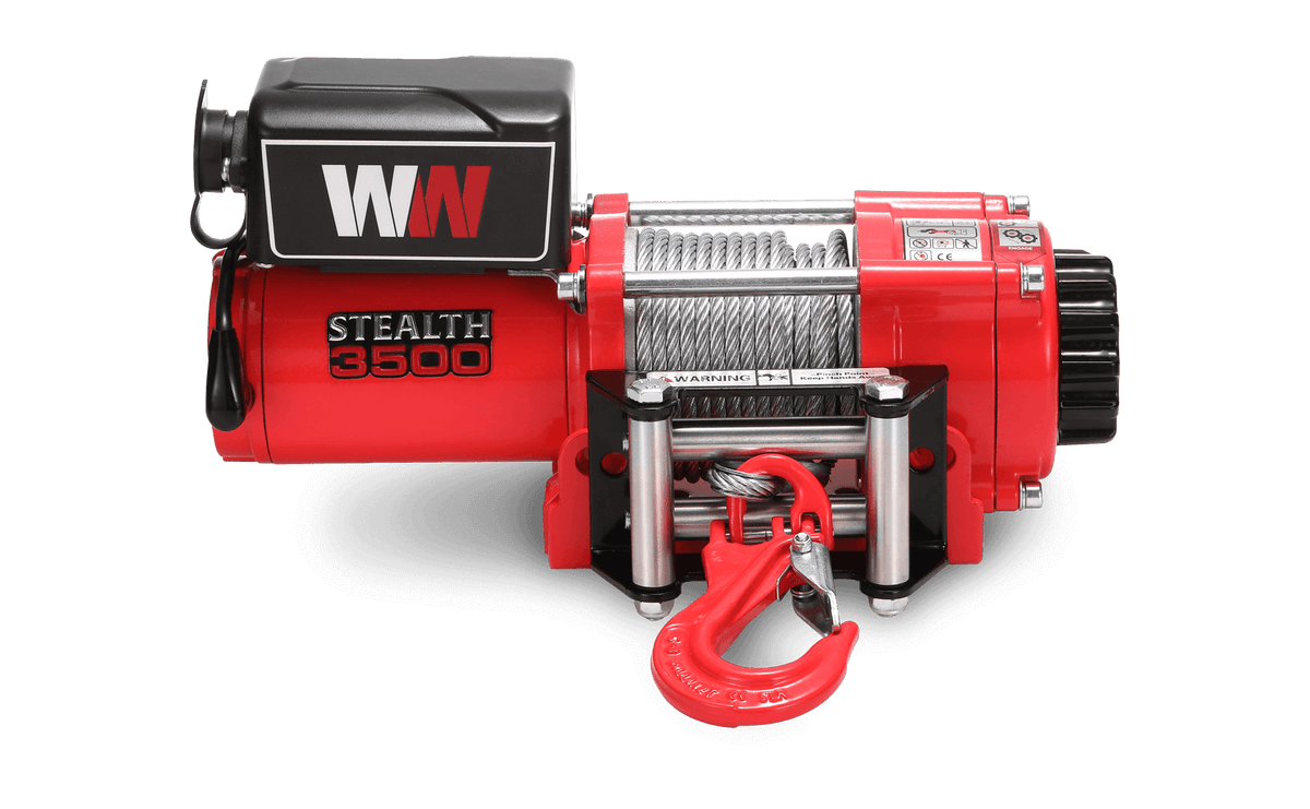 Stealth 3500lb Winch - 12v Steel Rope