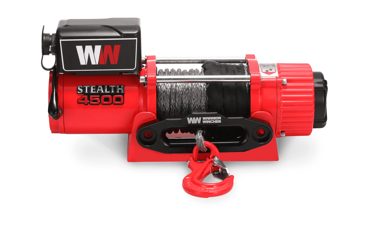 Stealth 4500lb Winch - 12v Synthetic Rope