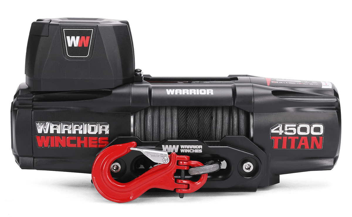 Titan 4500 Electric Winch - 12v Synthetic Rope