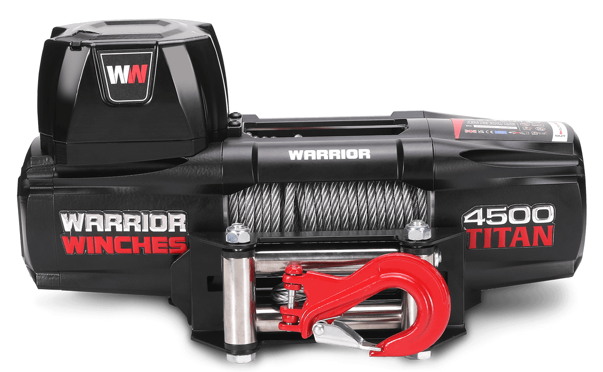 Titan 4500 Electric Winch - 12v Steel Rope