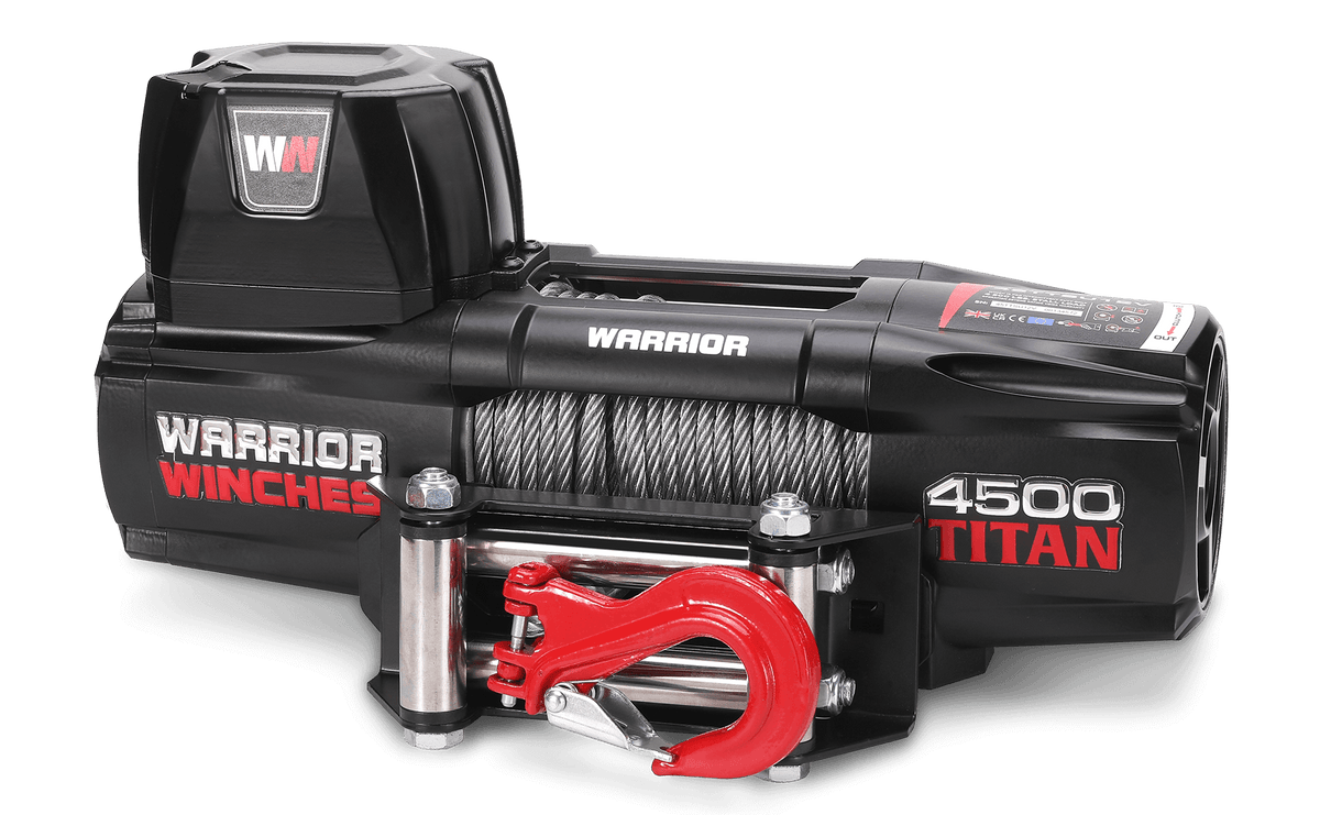 Titan 4500 Electric Winch - 12v Steel Rope