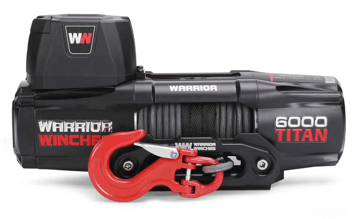 Titan 6000lb Electric Winch - 12v Synthetic Rope