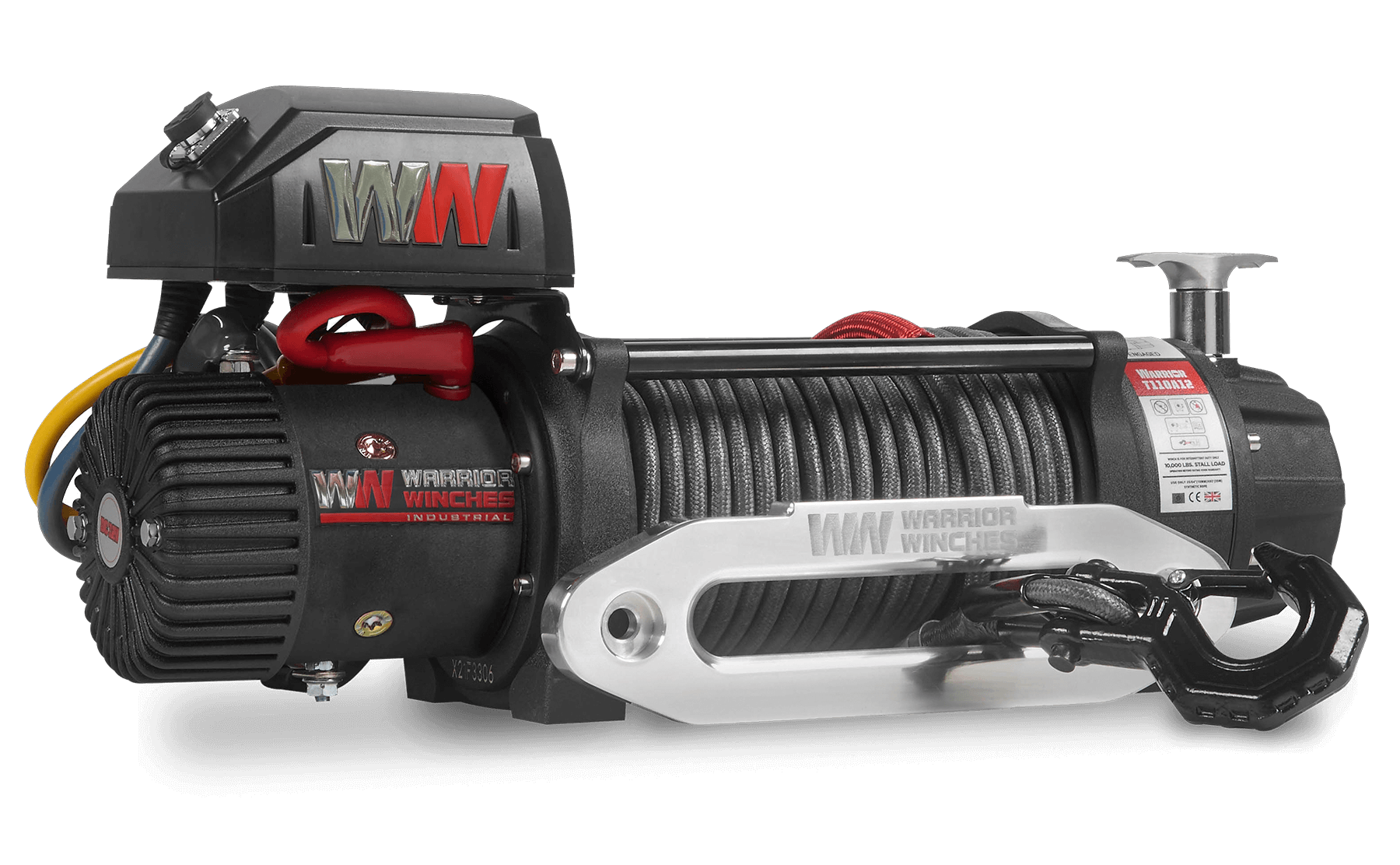 T1000 14500 Electric Winch - 12v Synthetic Rope