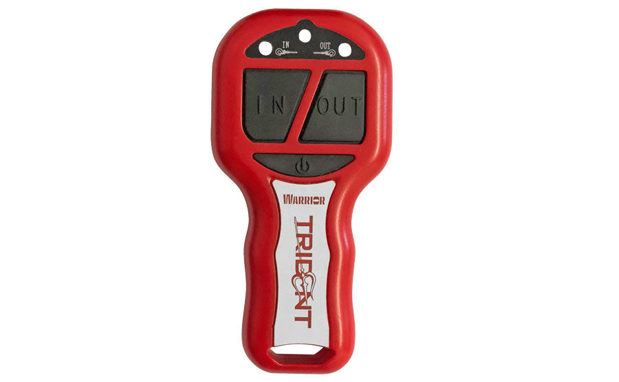 Front view of Warrior Trident 12v/24v Wireless Winch Remote Control handset