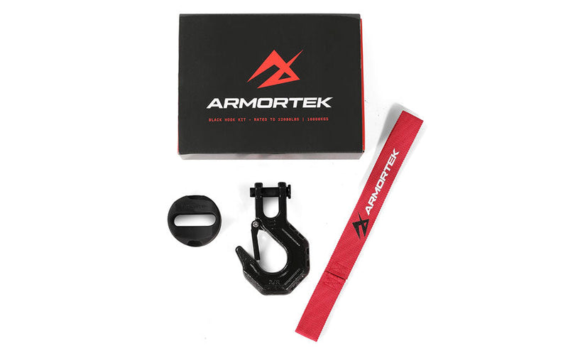 Armortek Black Hook Kit for 8 to 11mm Rope - MBL 10,000kg