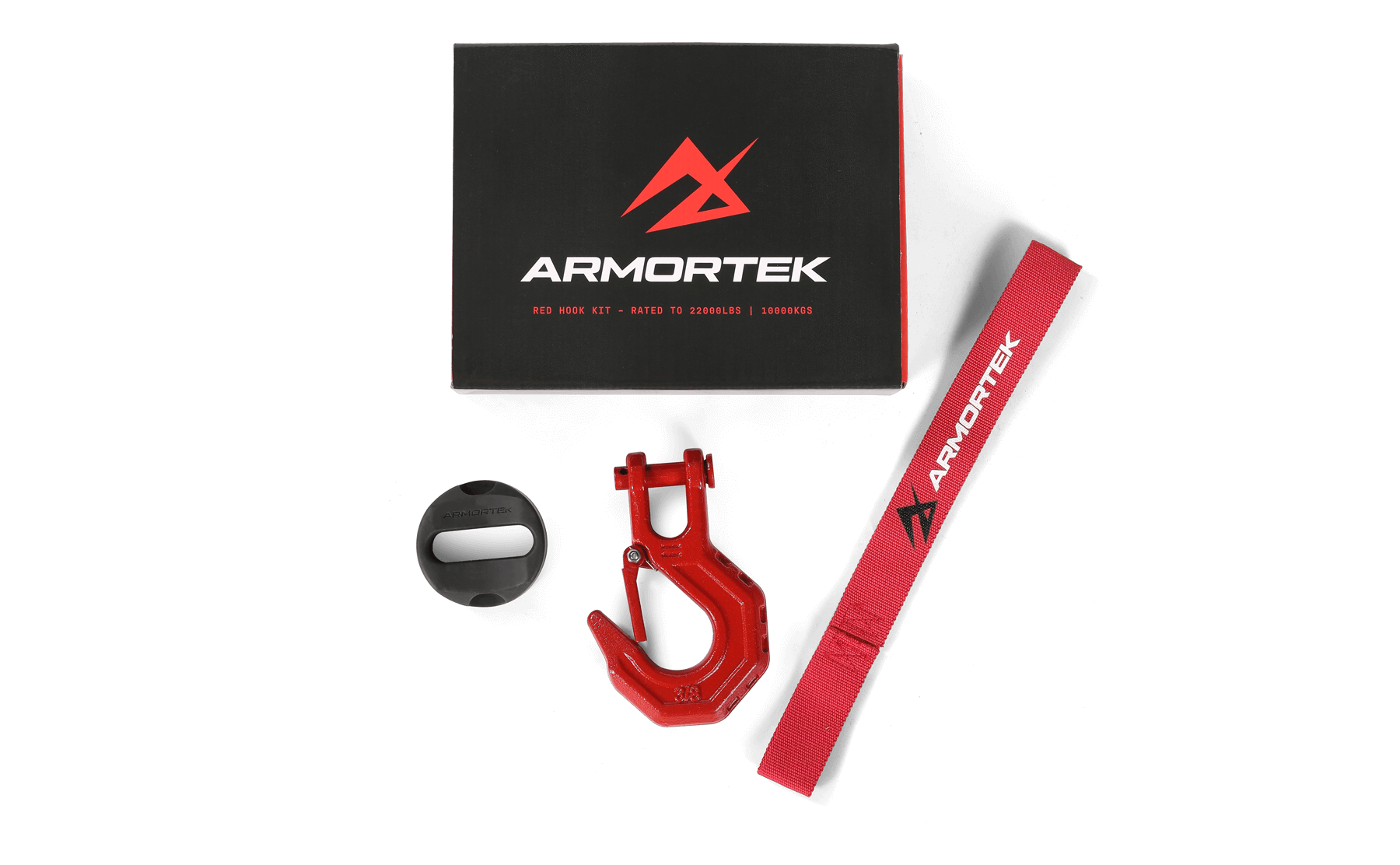 Armortek Red Hook Kit for 8 to 11mm Rope - MBL 10,000kg