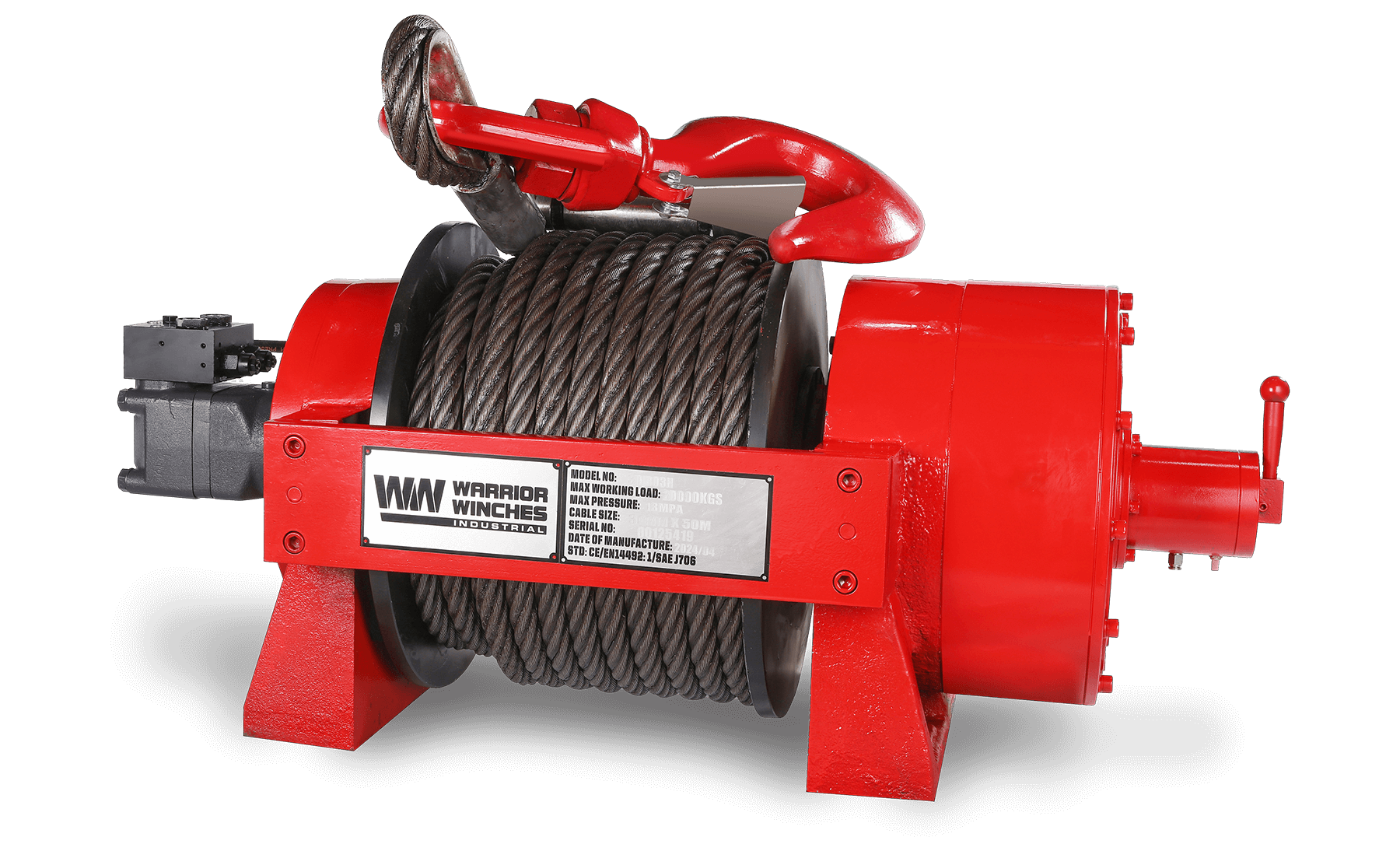JR 30 Tonne Industrial Hydraulic Winch