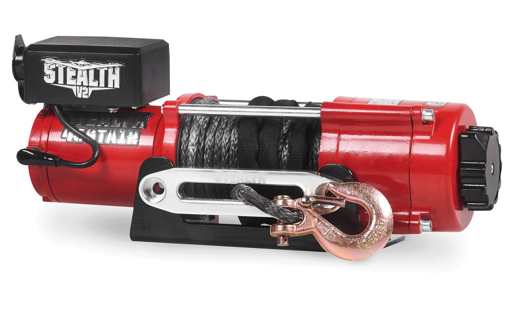 Stealth 4500lb Winch - 12v Synthetic Rope