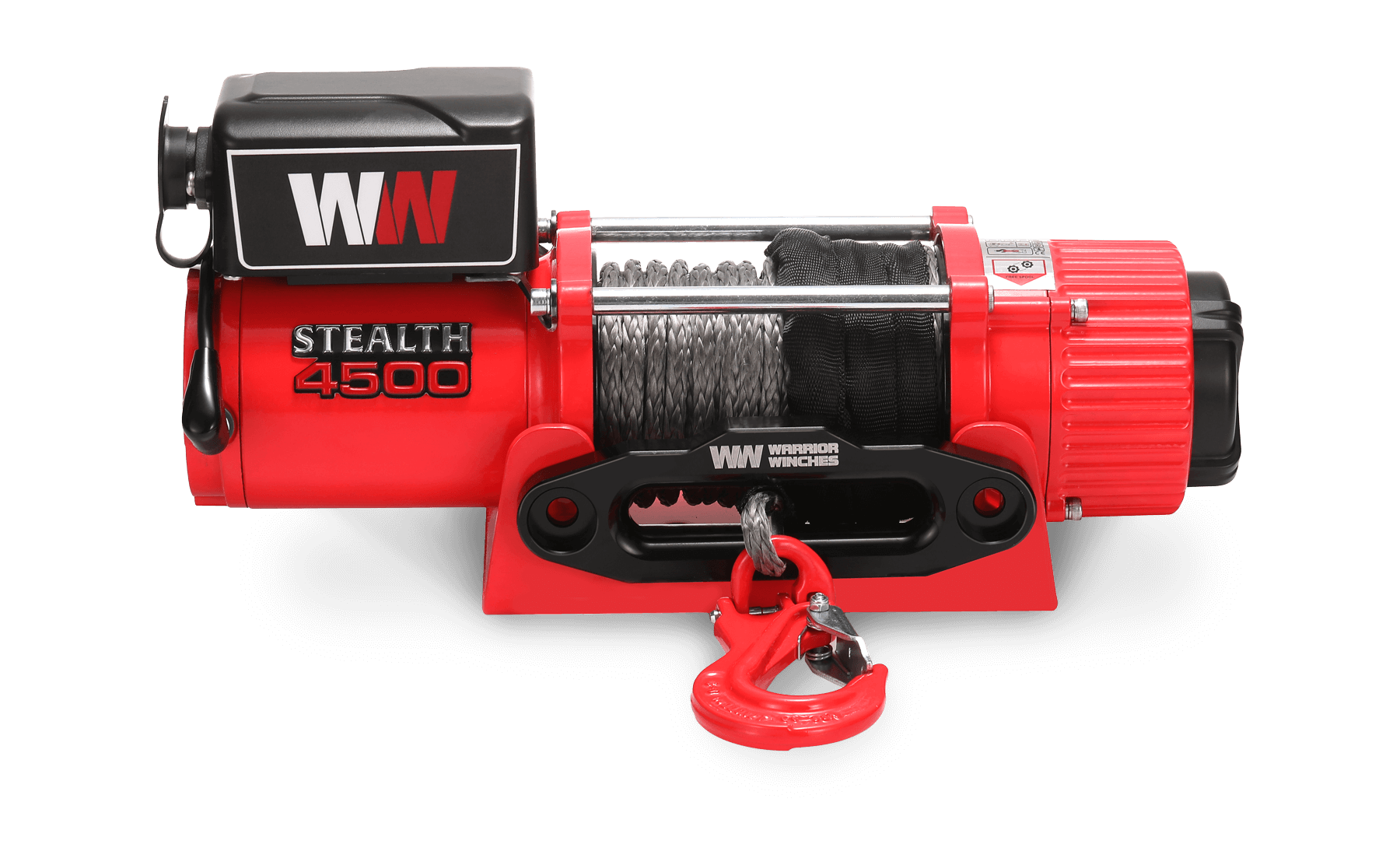 Stealth 4500lb Winch - 12v Synthetic Rope