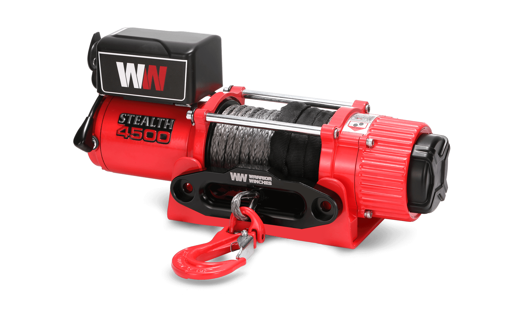 Stealth 4500lb Winch - 12v Synthetic Rope