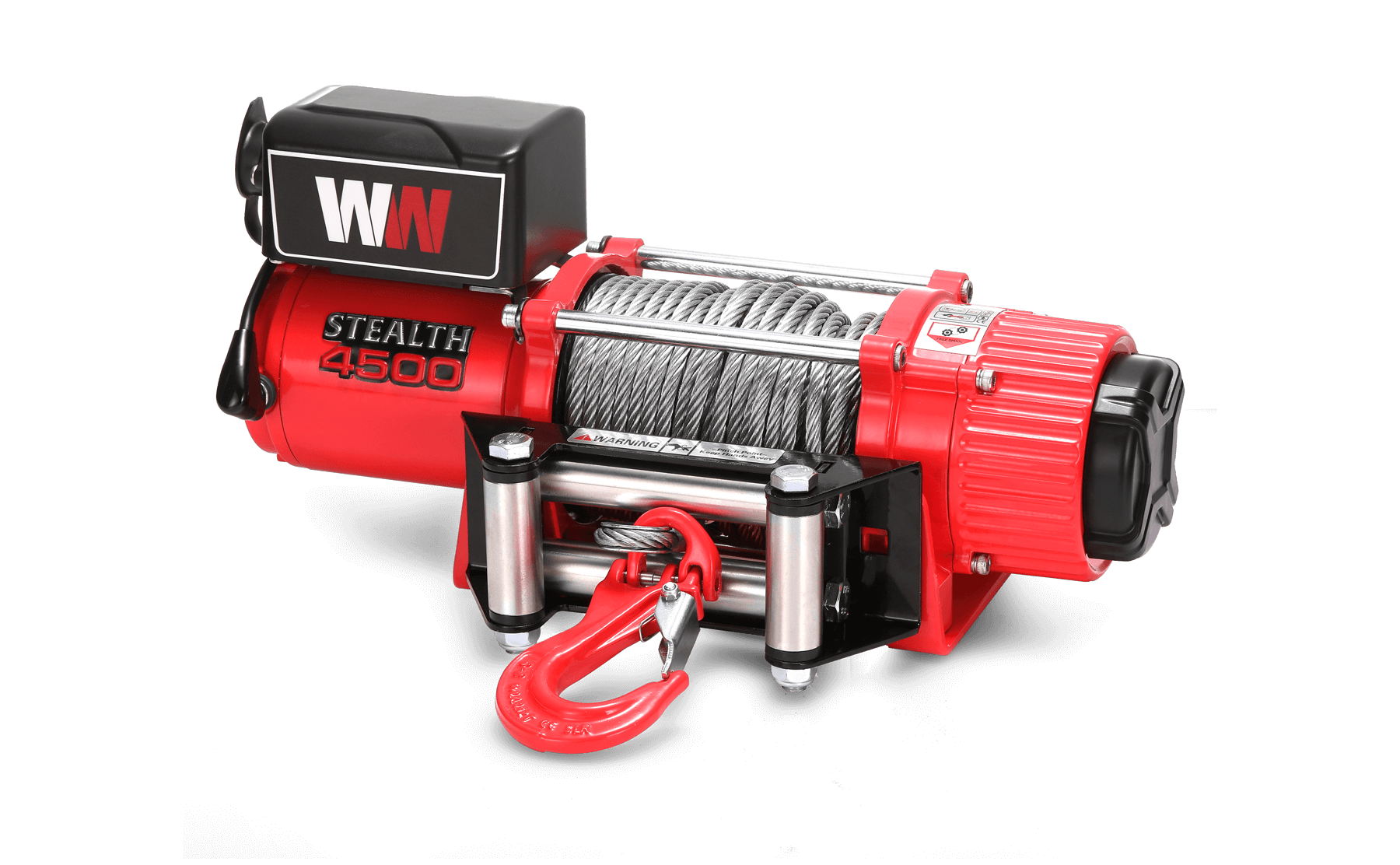 Stealth 4500lb Winch - 12v Steel Rope