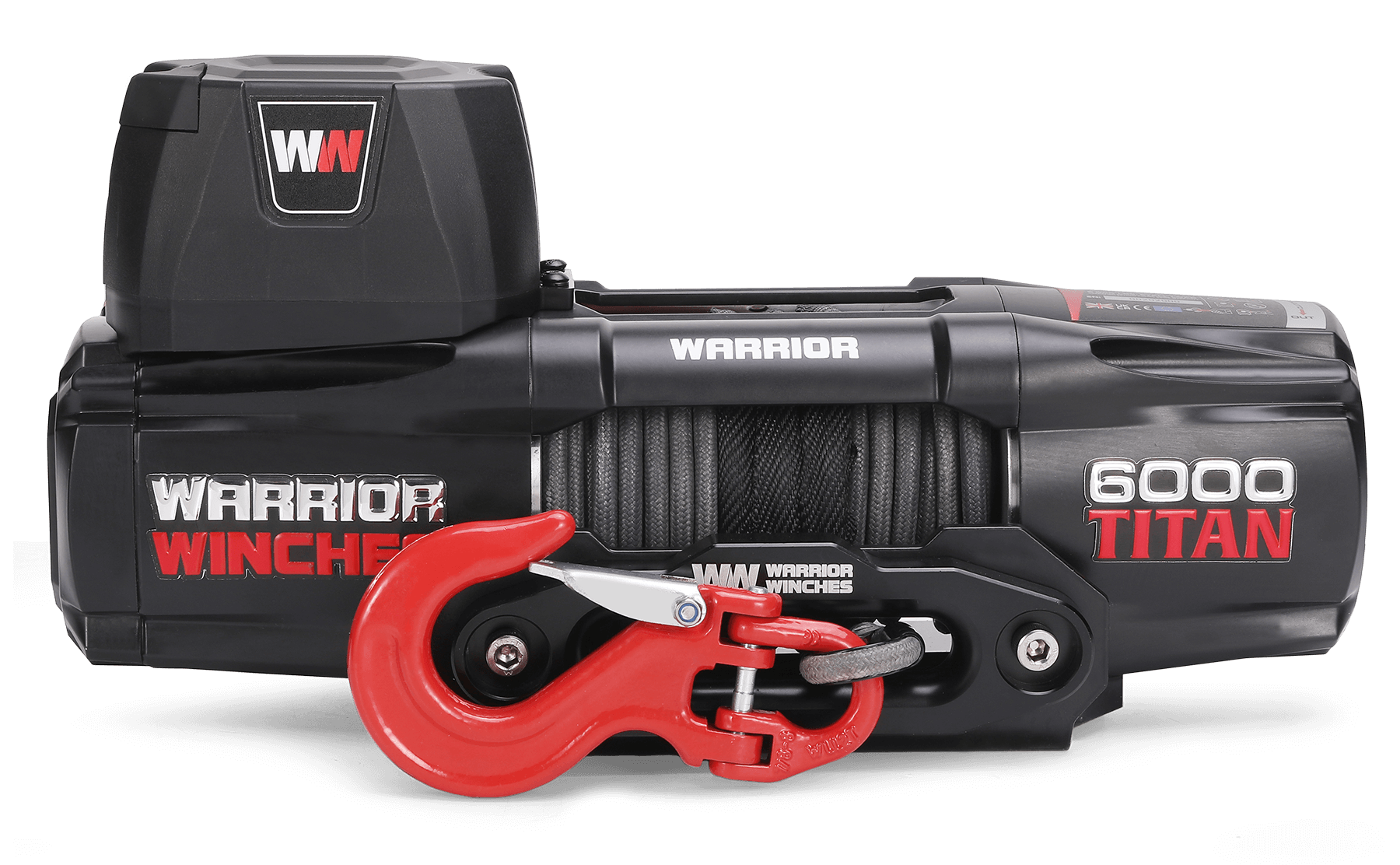 Titan 6000lb Electric Winch - 12v Synthetic Rope