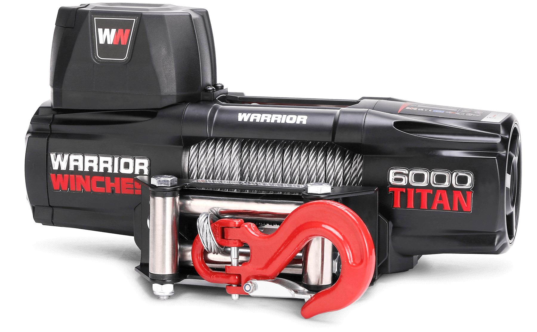 Titan 6000lb Electric Winch - 12v Steel Rope