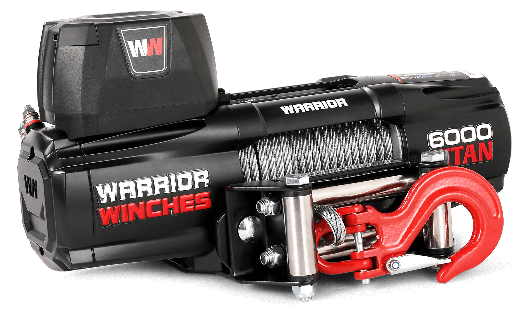 Titan 6000lb Electric Winch - 24v Steel Rope