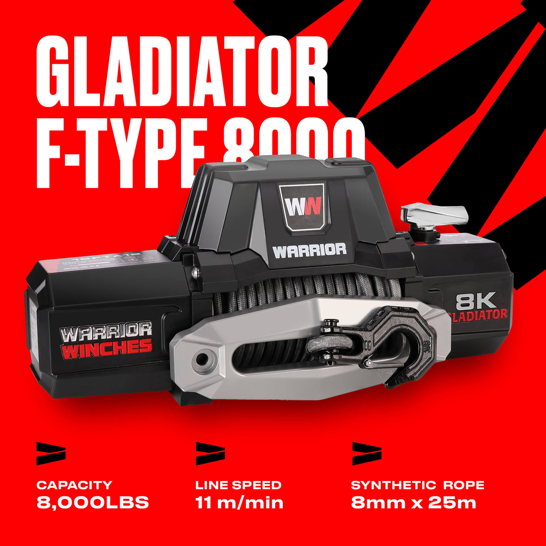 Wciągarka elektryczna Gladiator F-Type 8000