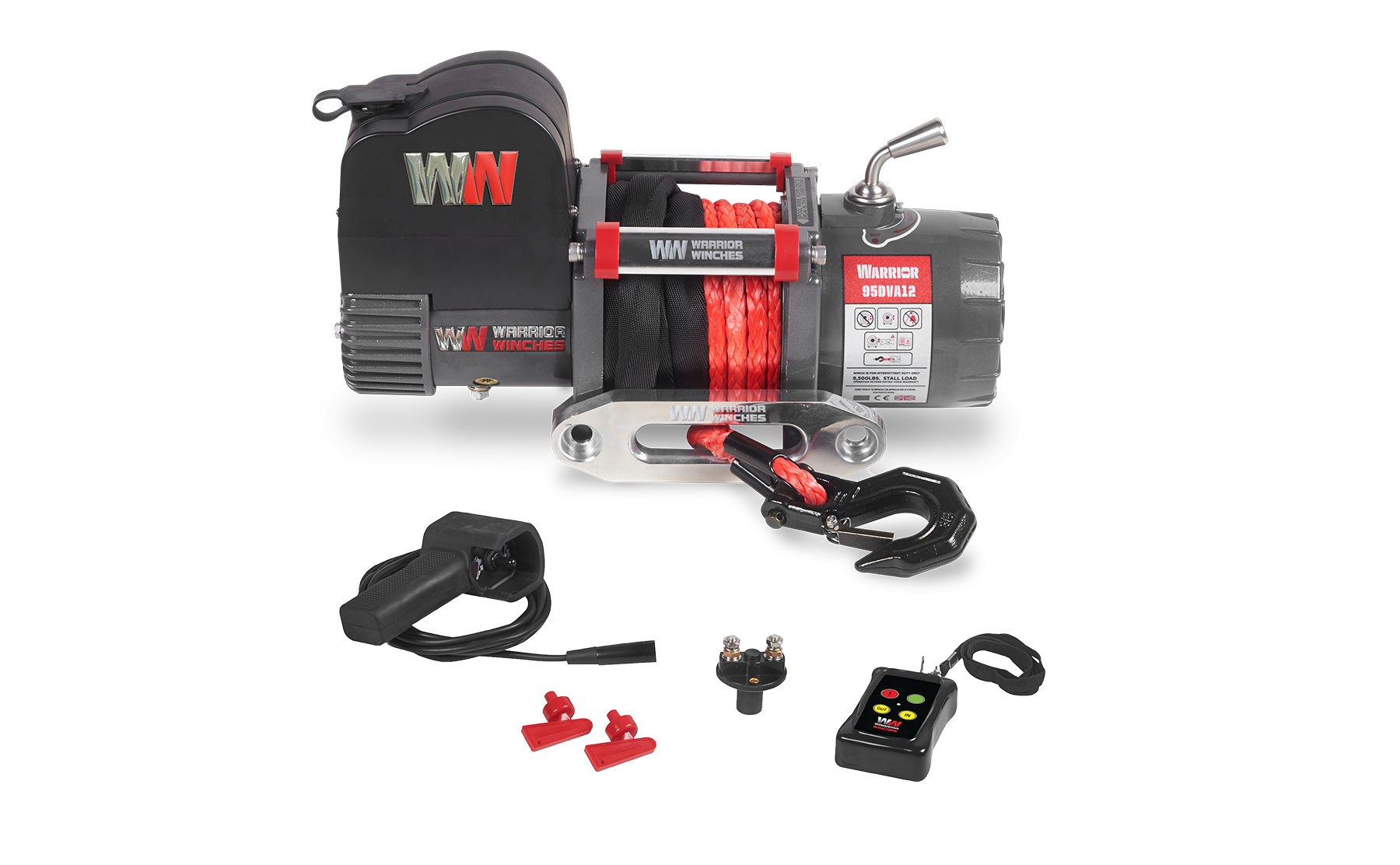 Wyciągarka z krótkim bębnem Warrior Samurai V2  9500 funtów