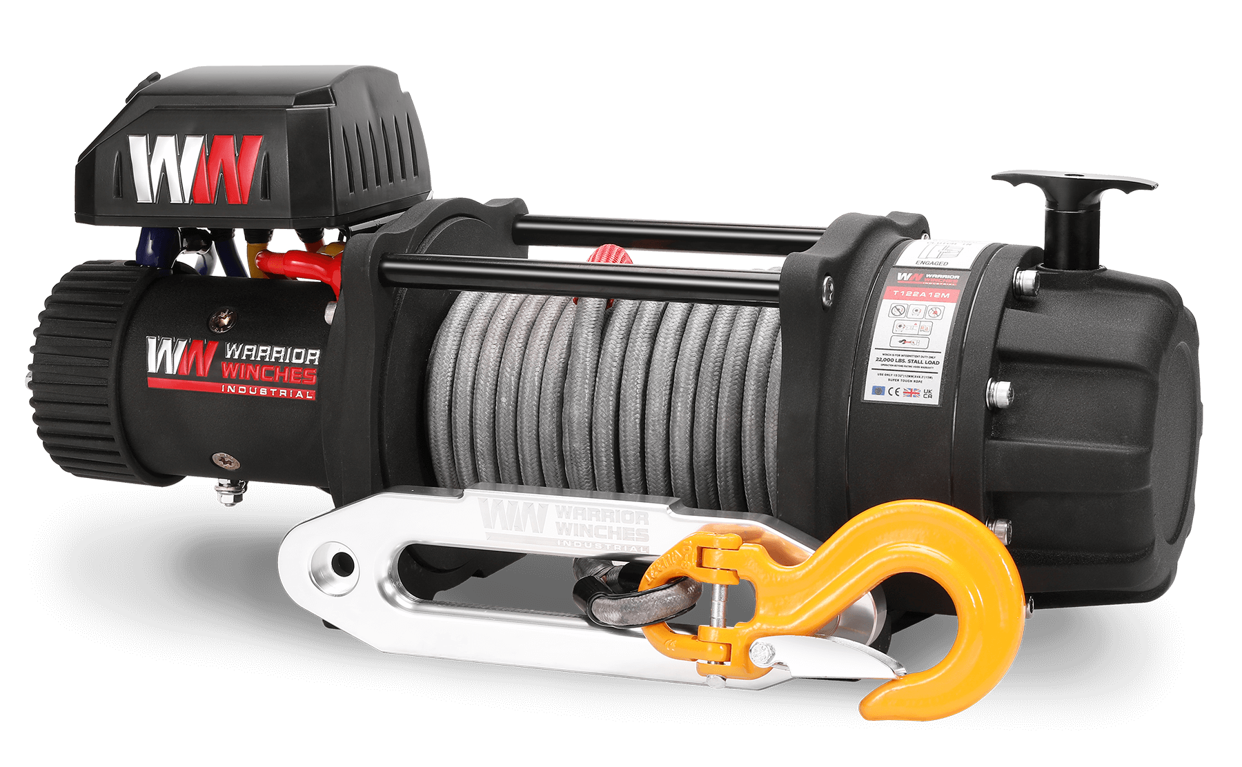T1000 22000 Electric Winch - 24v Synthetic Rope